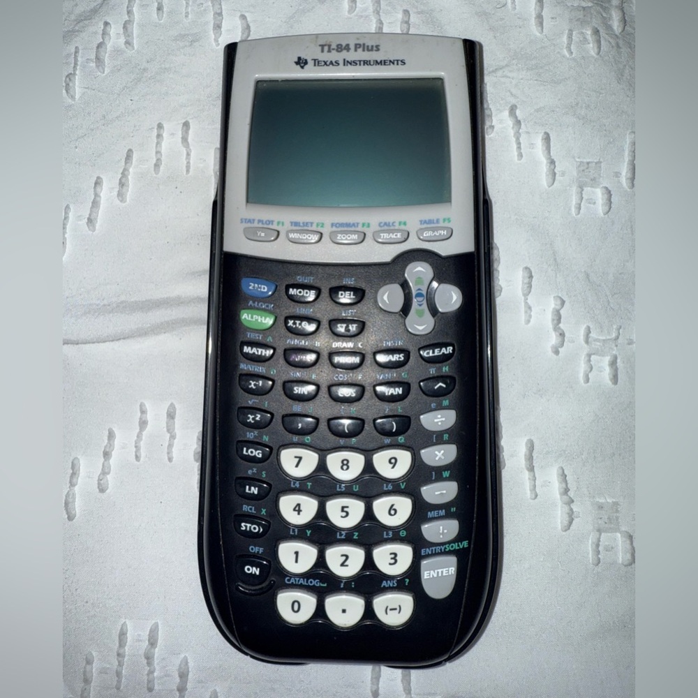Texas Instruments TI-84 Plus Black and Gray Calculator